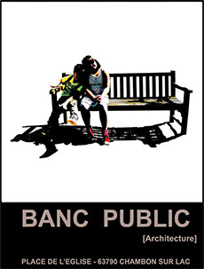 Logo Banc Public Architecture - Nicolas Scribot, architecte DPLG Chambon sur Lac Massif du Sancy